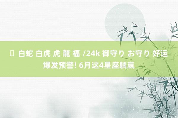 ✨白蛇 白虎 虎 龍 福 /24k 御守り お守り 好运爆发预警! 6月这4星座躺赢
